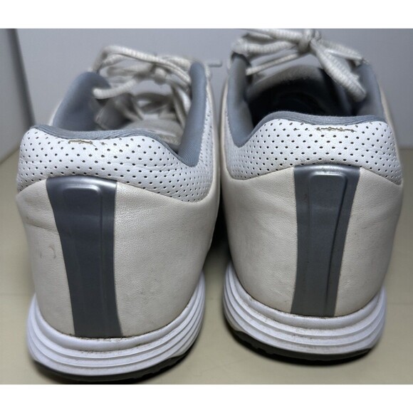 NIKE Golf Women's LUNAR SADDLE Golf Shoes Spikes White Gray Size 10 - Picture 8 of 10